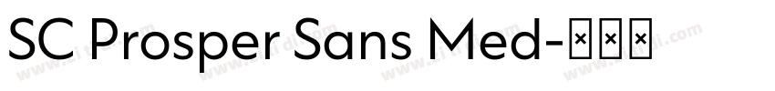 SC Prosper Sans Med字体转换